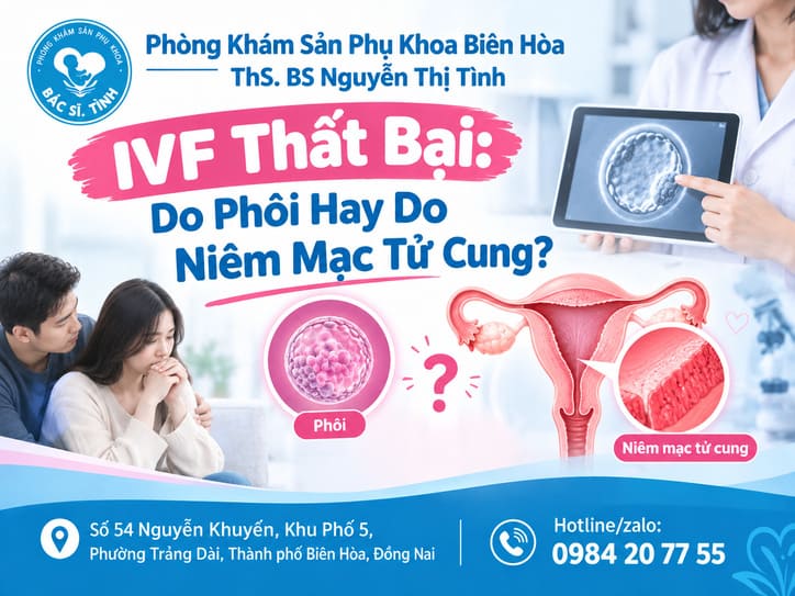 IVF Thất Bại: Do Phôi Hay Do Niêm Mạc Tử Cung?