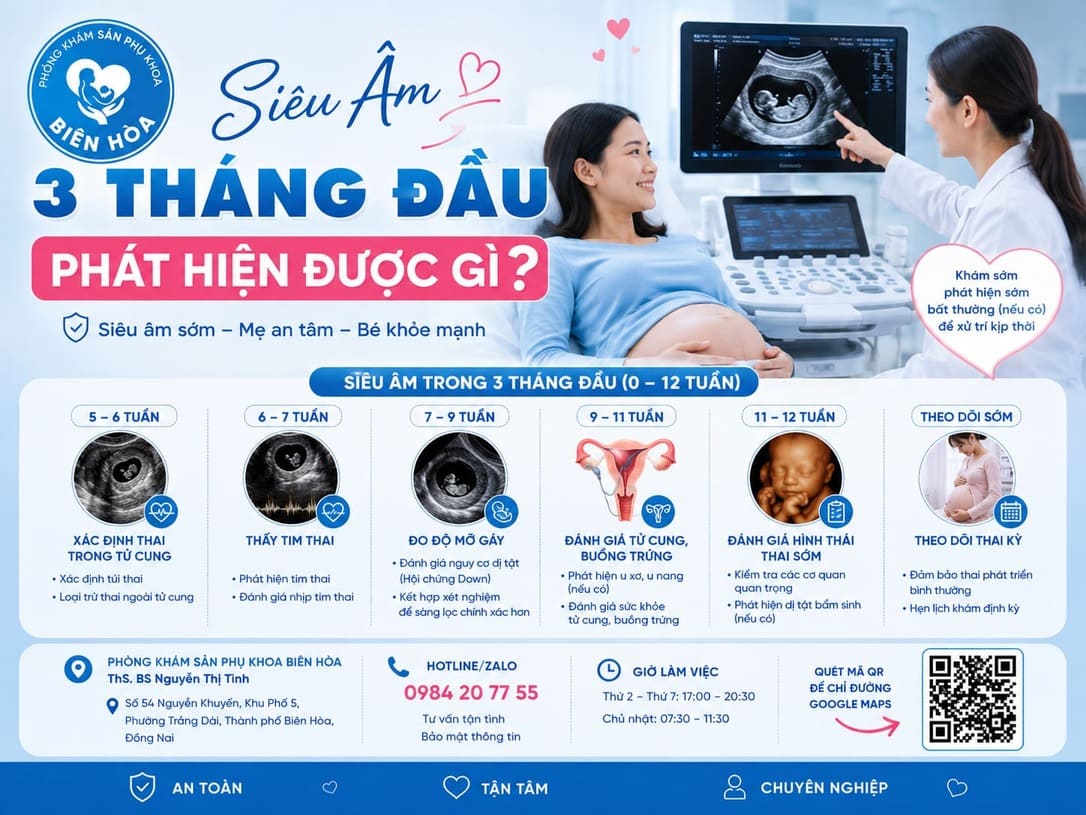 Siêu Âm 3 Tháng Đầu