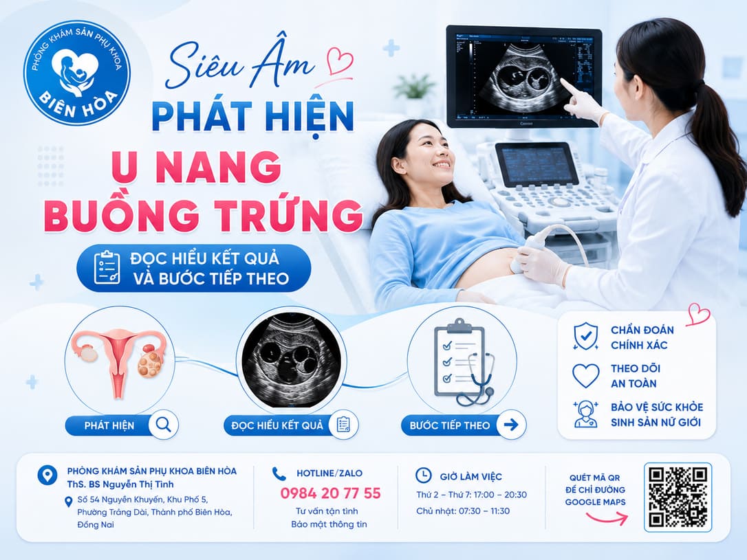 siêu âm phát hiện u nang buồng trứng phải làm gì