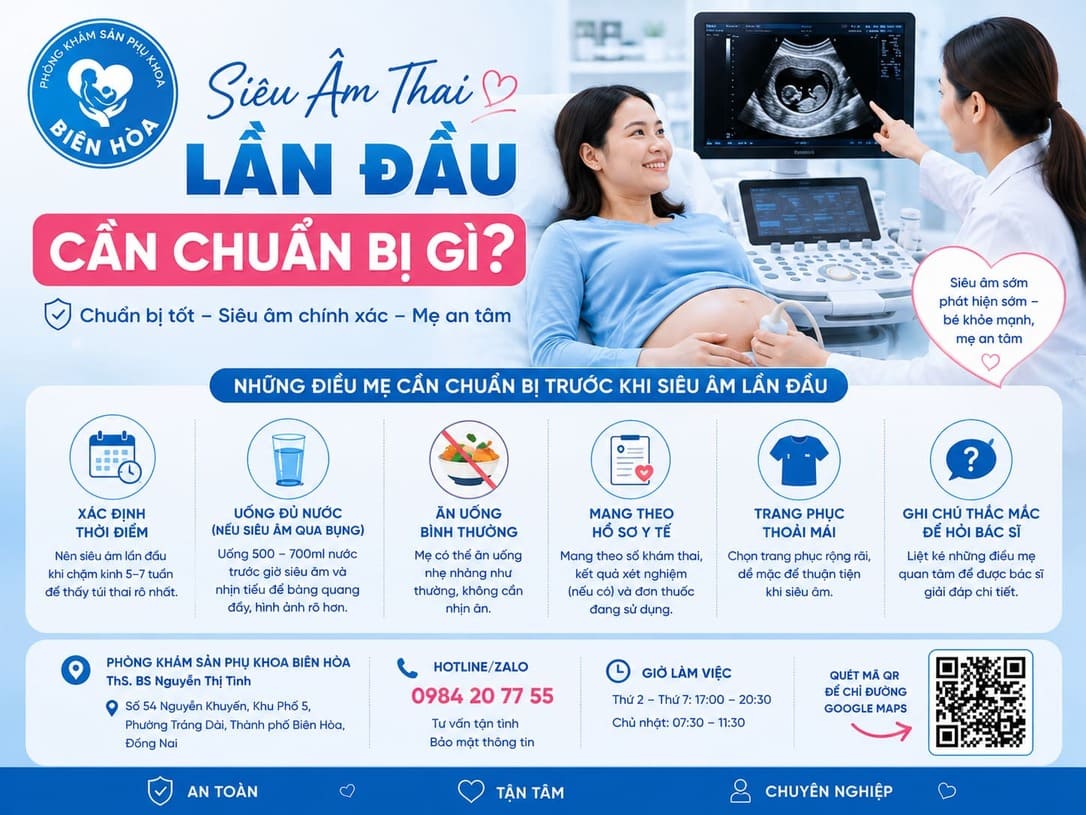 Siêu Âm Thai Lần Đầu Cần Chuẩn Bị Gì?